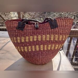 Woven Tote Bag, VGUC